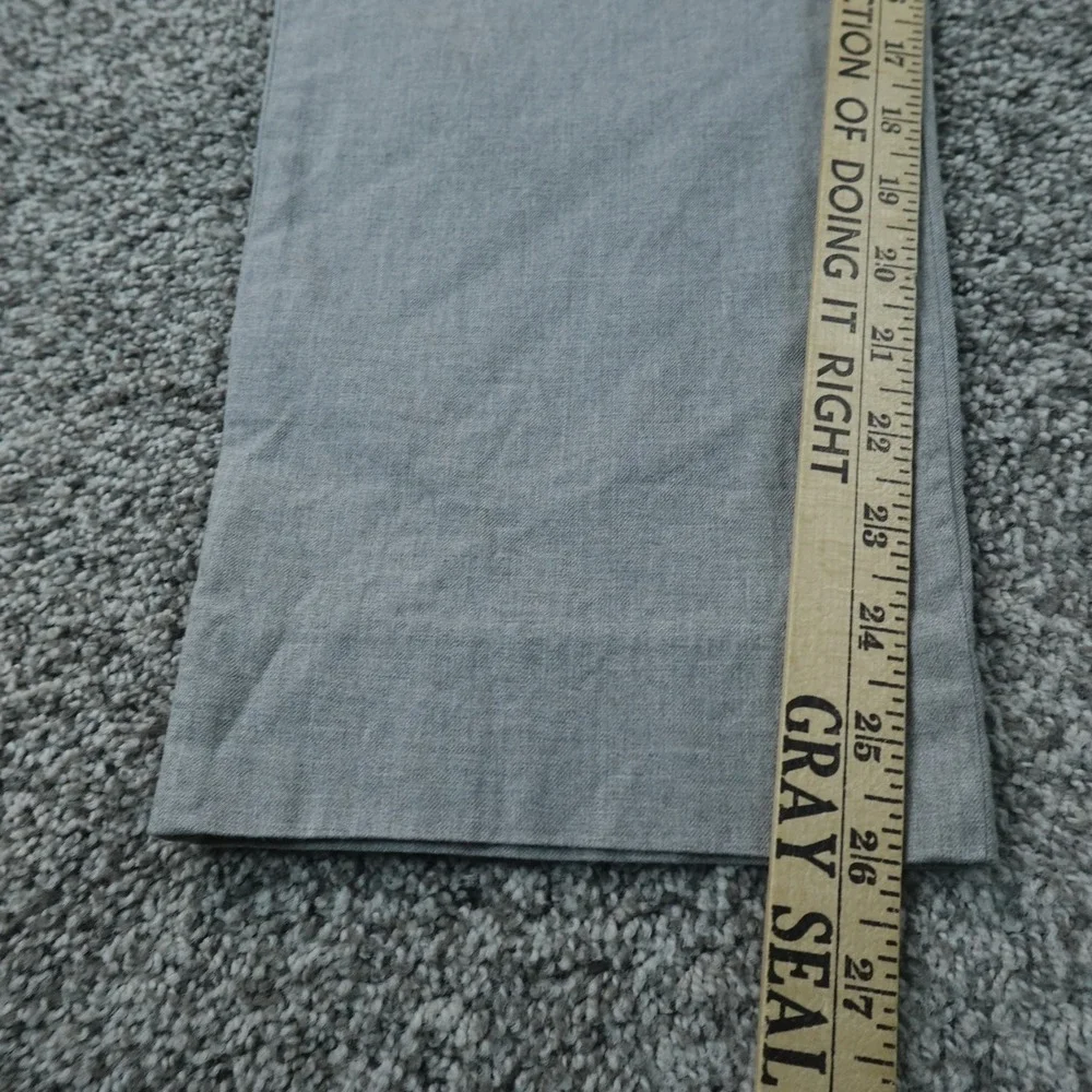 J Crew Pants Mens 33X26 Gray Bowery Slim Chino Trouser Flat Front Stretch Preppy